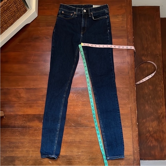 rag & bone Nina High-Rise Skinny - Marine Blue - Picture 2 of 15